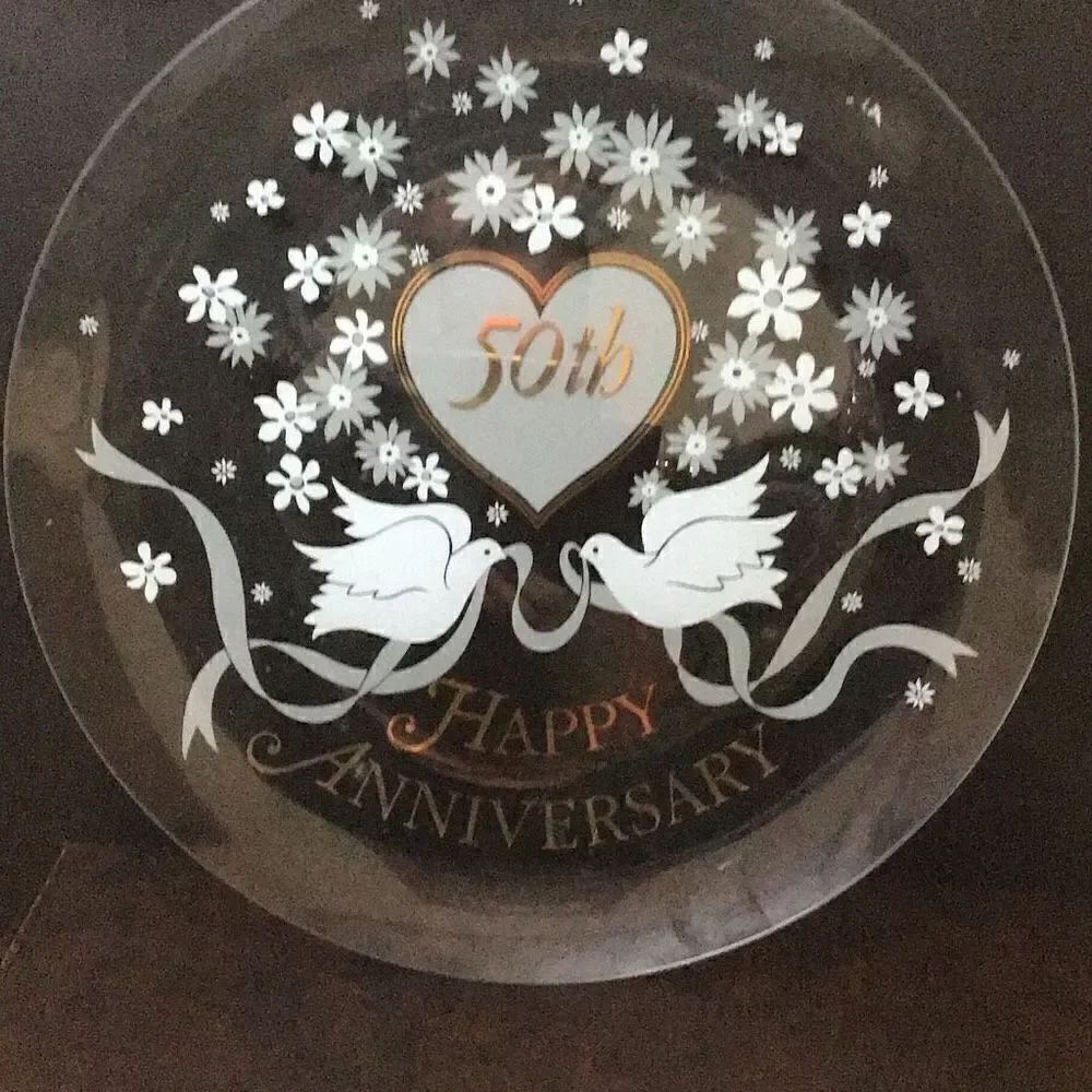 Platter 50th anniversary serving platter